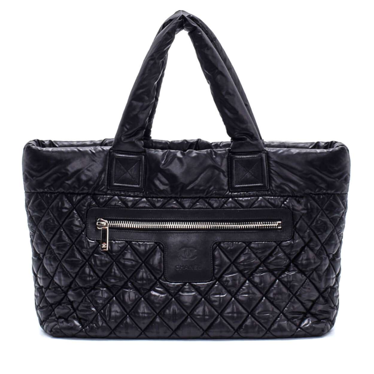 Chanel - Black Nylon Quilted Cocoon Shopping Bag