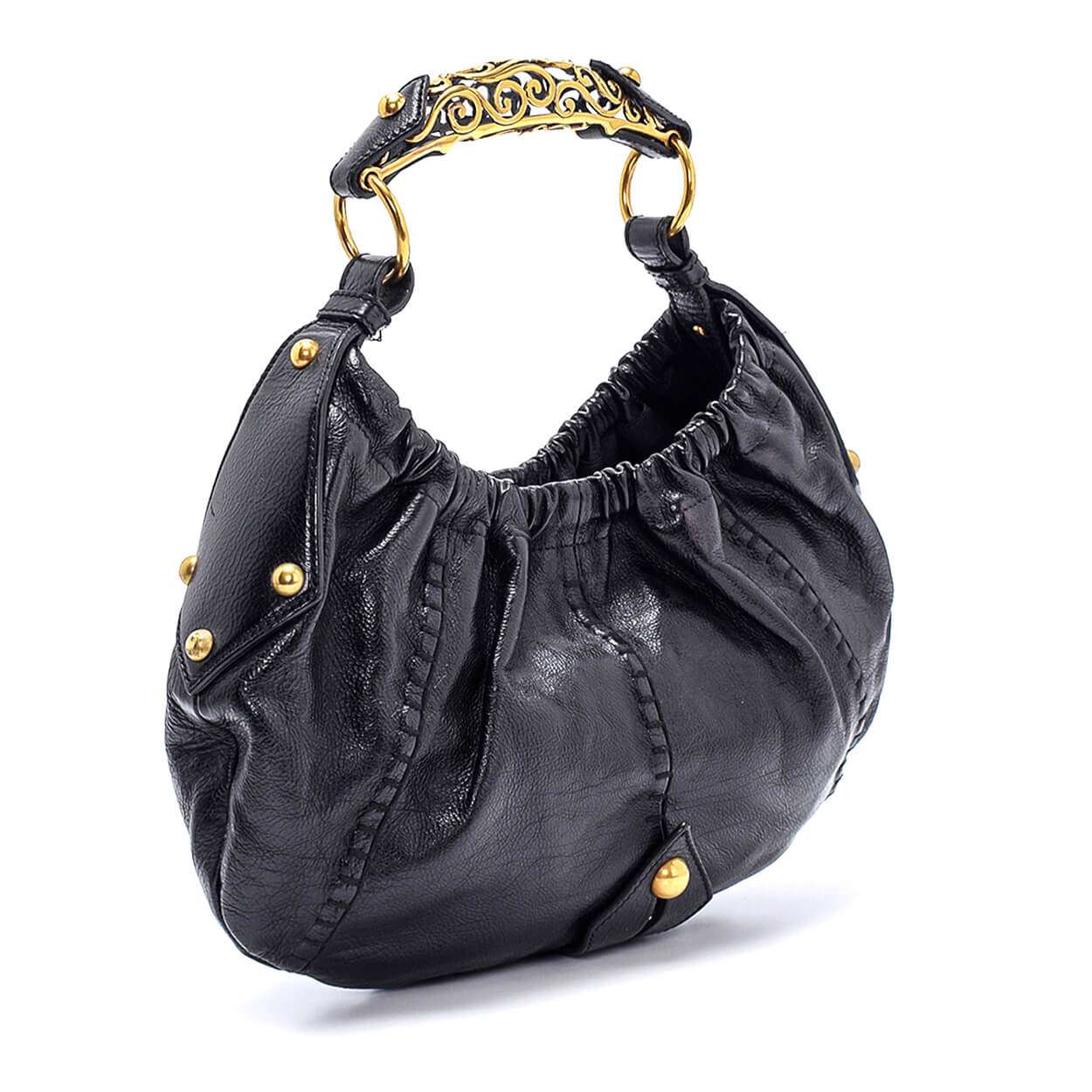 Yves Saint Laurent - Black Leather Vintage Shoulder Bag 