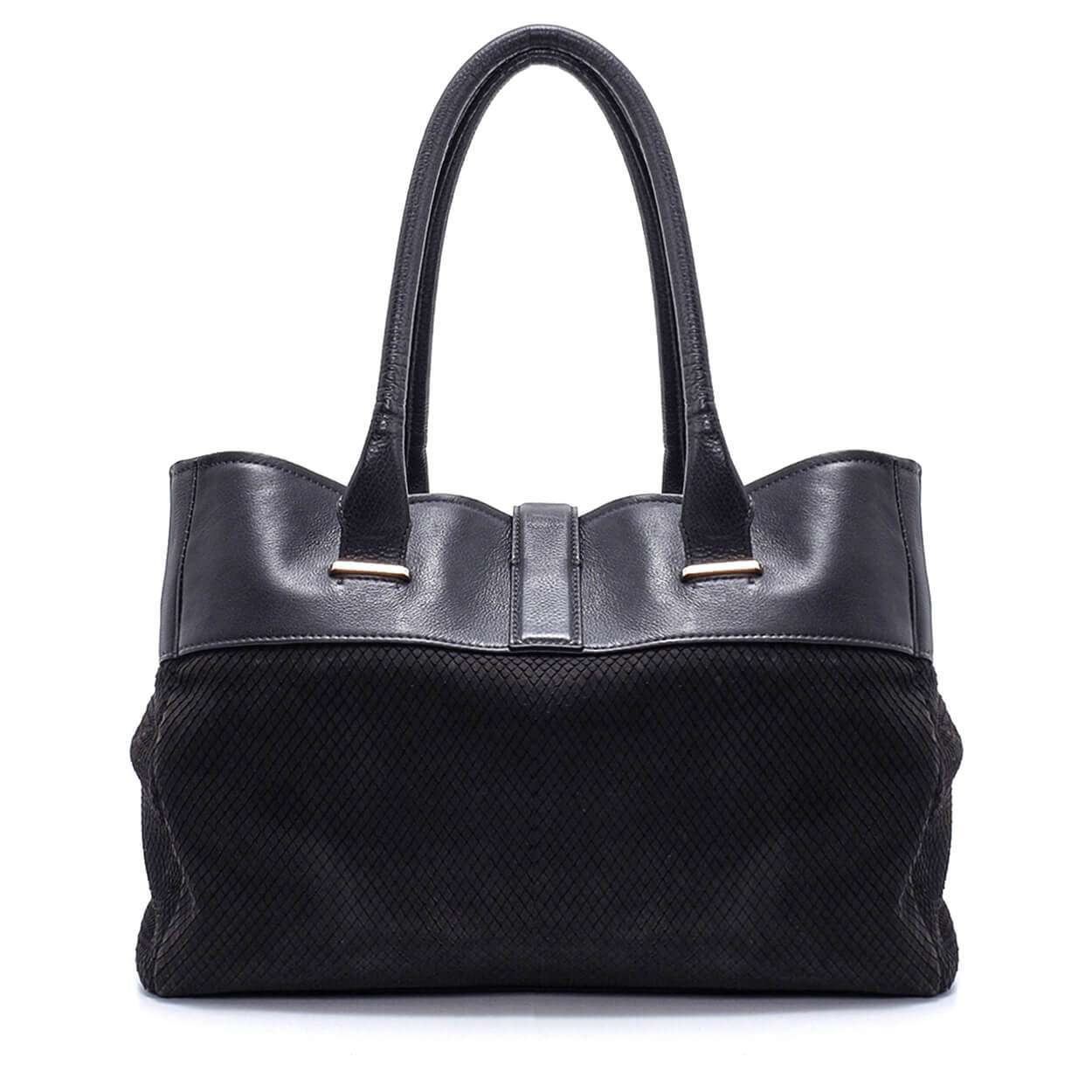 Sergio Rossi - Anthracite Snakeskin Tote Bag 