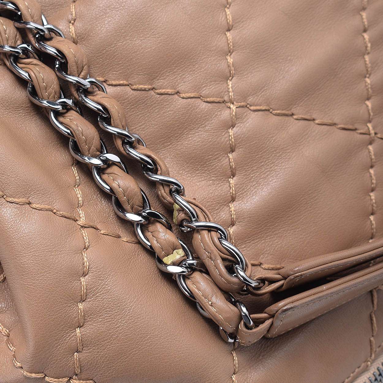 Chanel - Quilted Lambskin Leather Bucket Bag