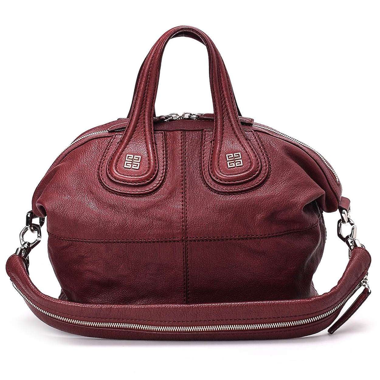 Givenchy -Bordeaux Leather Nightingale Small Bag