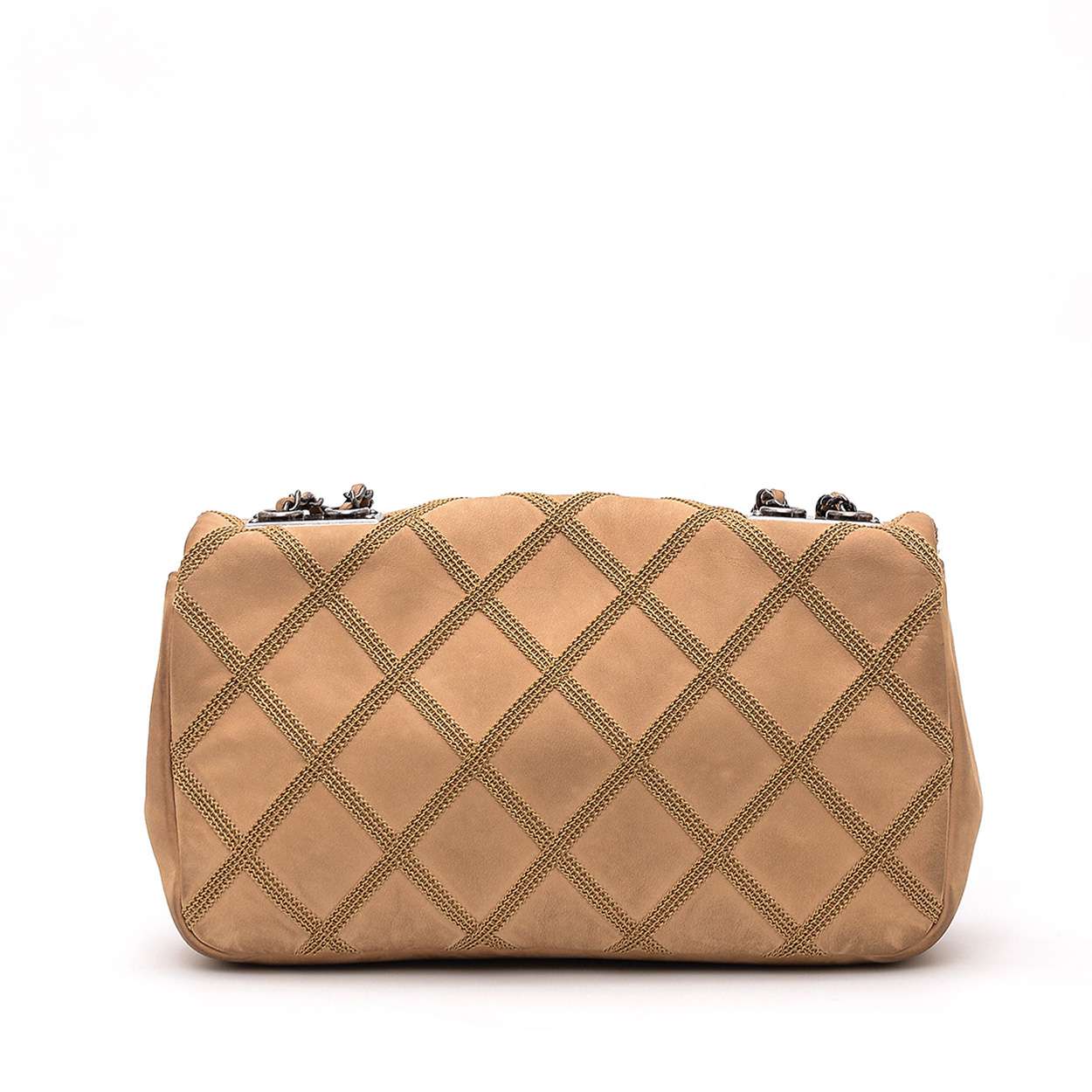 Chanel - Toffie Quilted Nubuck Small Classic Single Flap Bag 