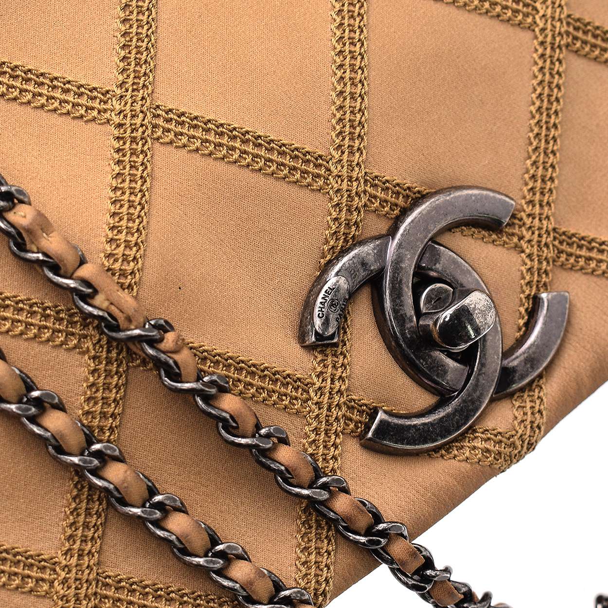 Chanel - Toffie Quilted Nubuck Small Classic Single Flap Bag 