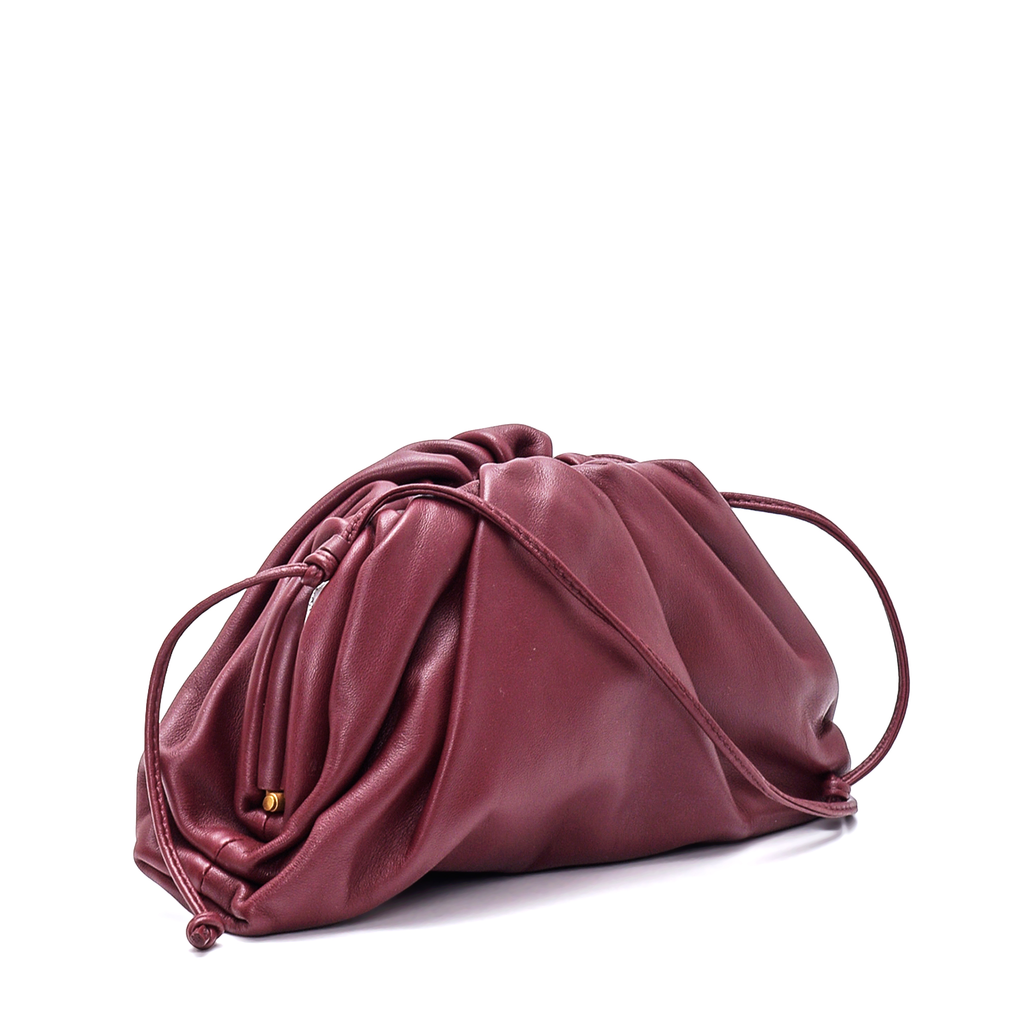 Bottega Veneta Bordeaux Leather Mini The Pouch Bag Bottega Veneta