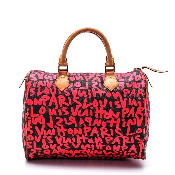 Louis Vuitton Louis Vuitton Fuchsia Graffiti Speedy 30 Monogram