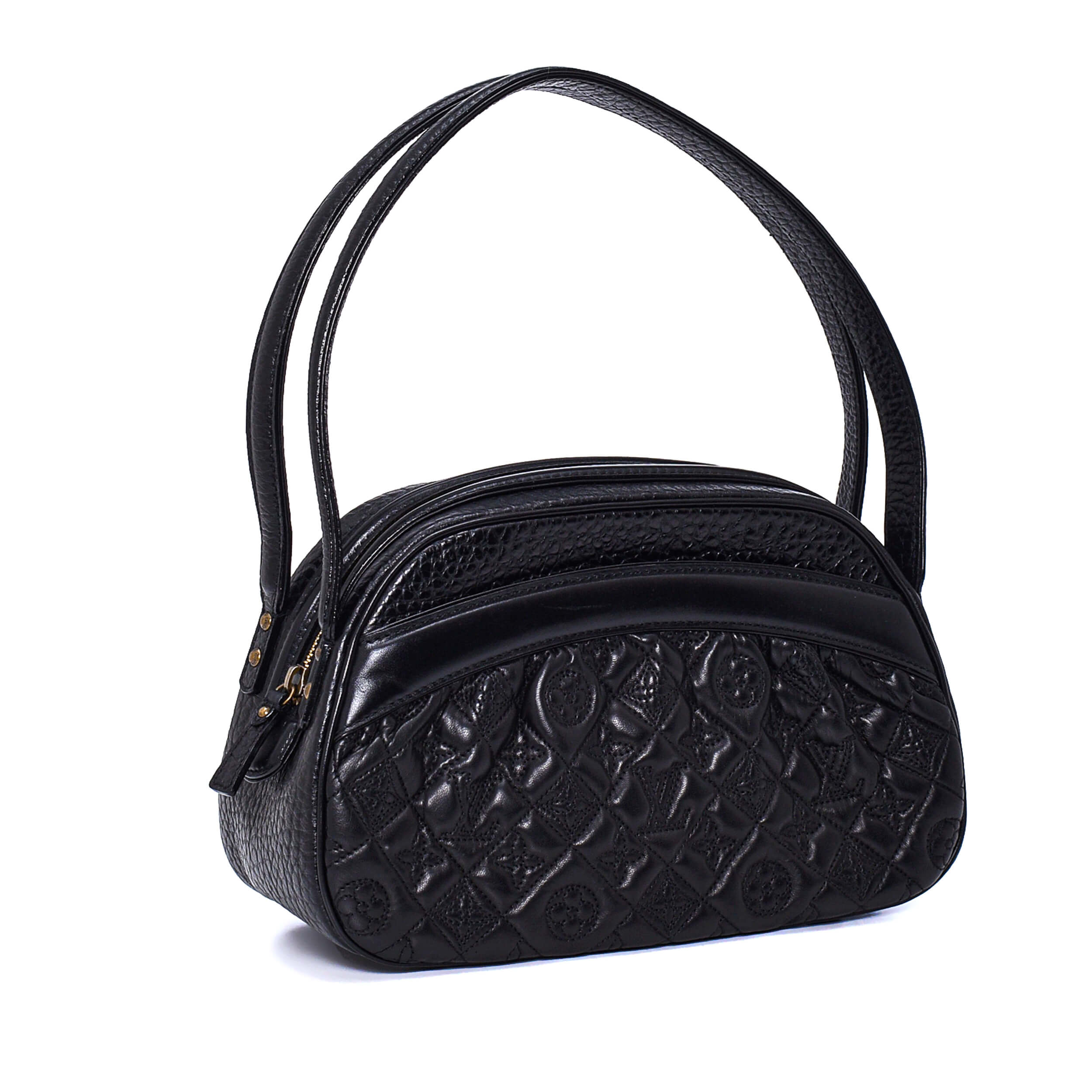 Louis Vuitton Black Limited Edition Leather Mizi Vienna Bag - ShopperBoard