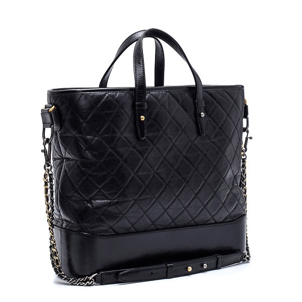 Chanel - Black Quilted Leather XL Gabrielle Bag