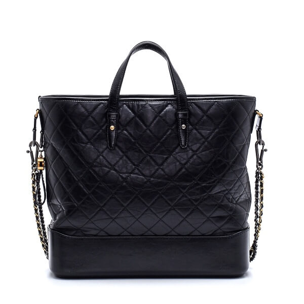 Chanel - Black Quilted Leather XL Gabrielle Bag