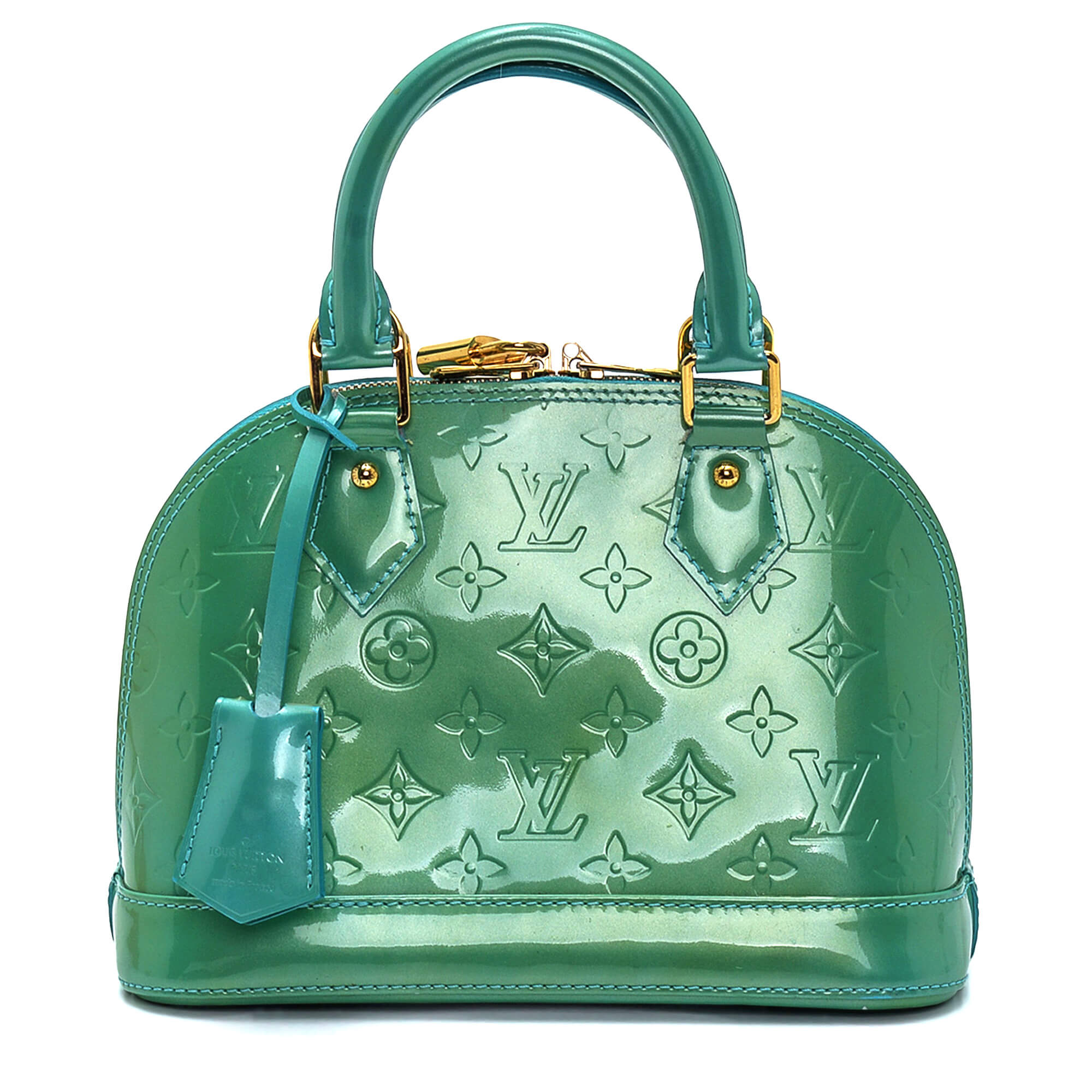 Louis Vuitton - Green Vernis Leather BB Alma Bag