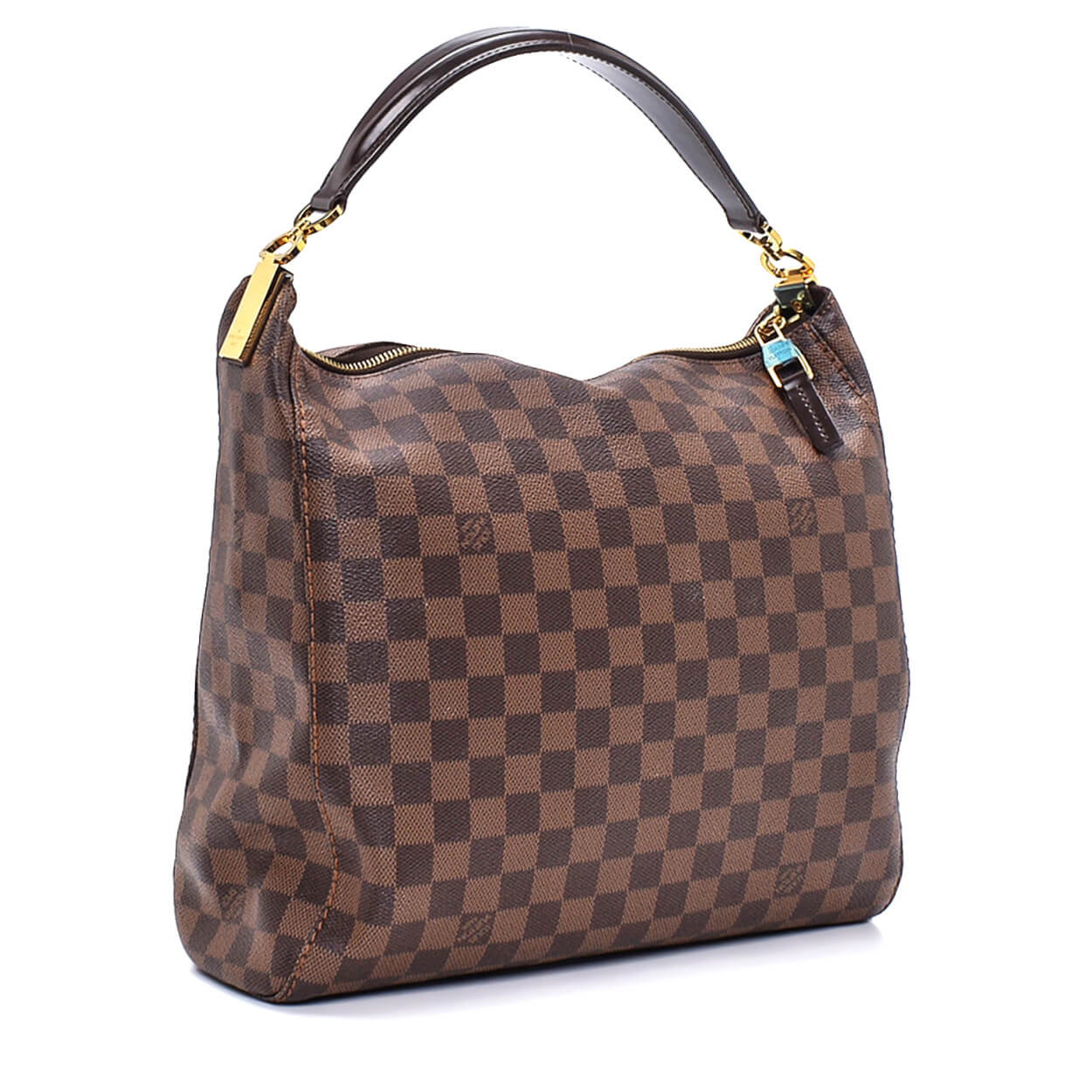 Louis Vuitton Damier Ebene Canvas Portobello PM Bag Louis Vuitton