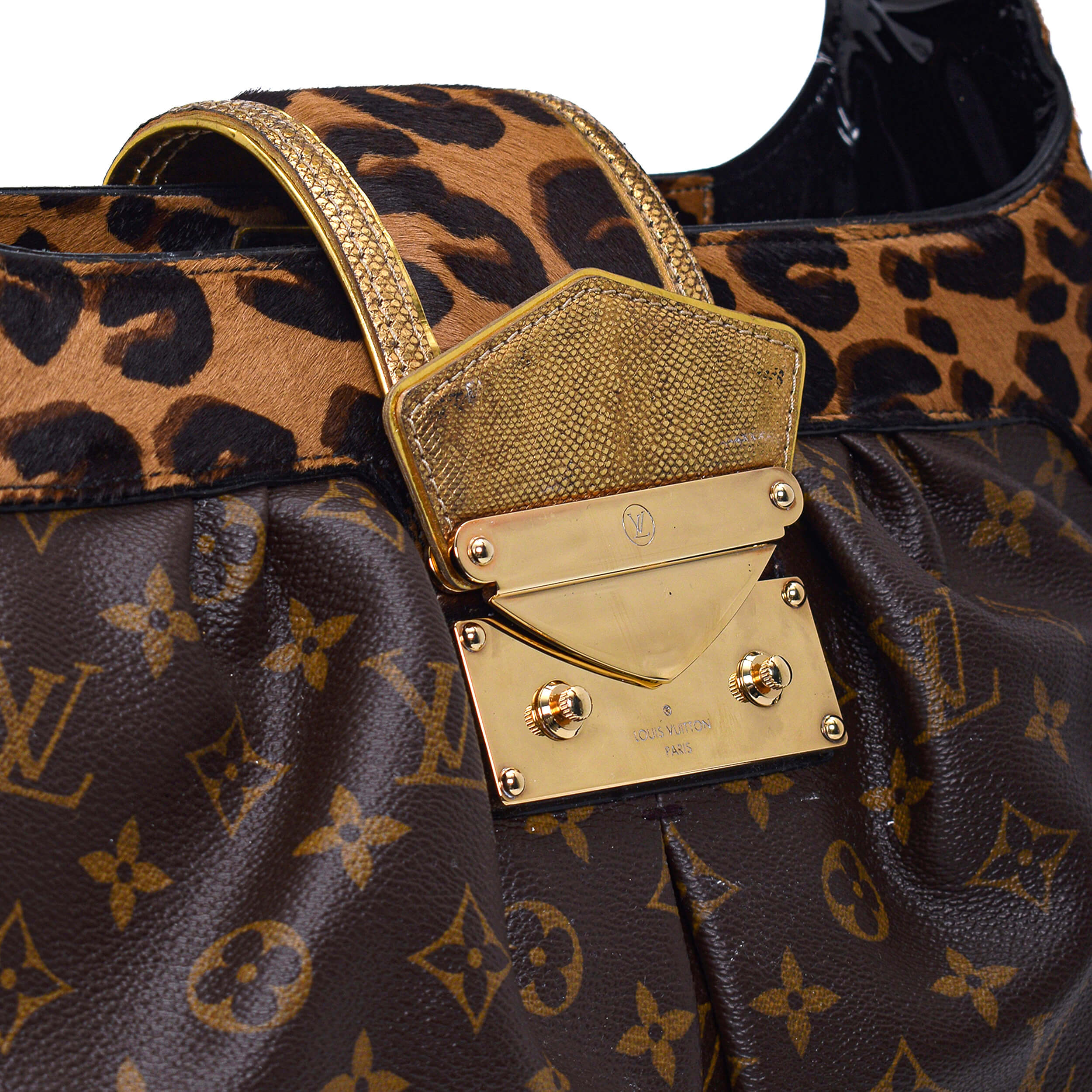 Louis Vuitton Limited Edition Monogram Canvas and Leopard Print