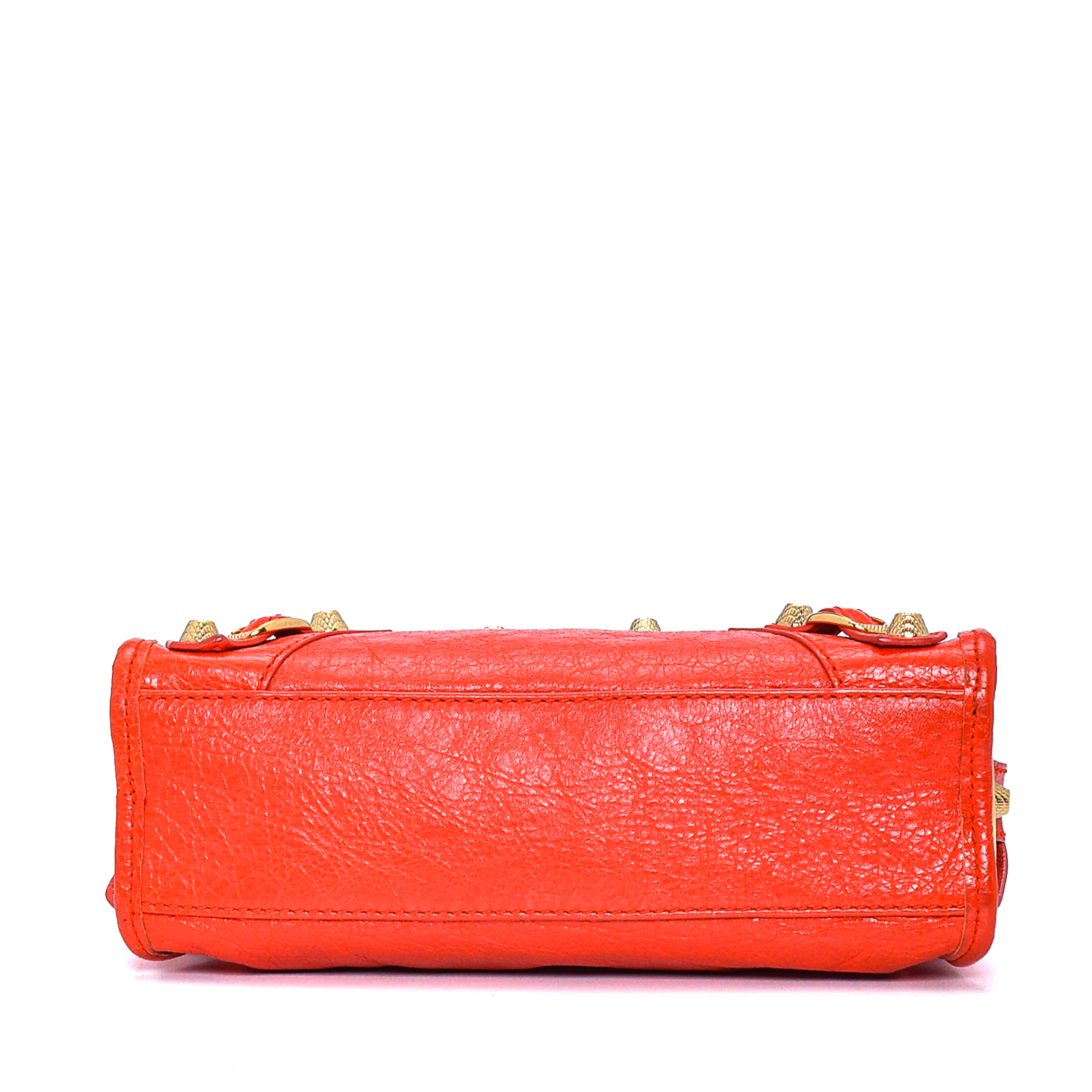 Balenciaga - Red Calfskin Leather Motorcyle Le City Mini Bag