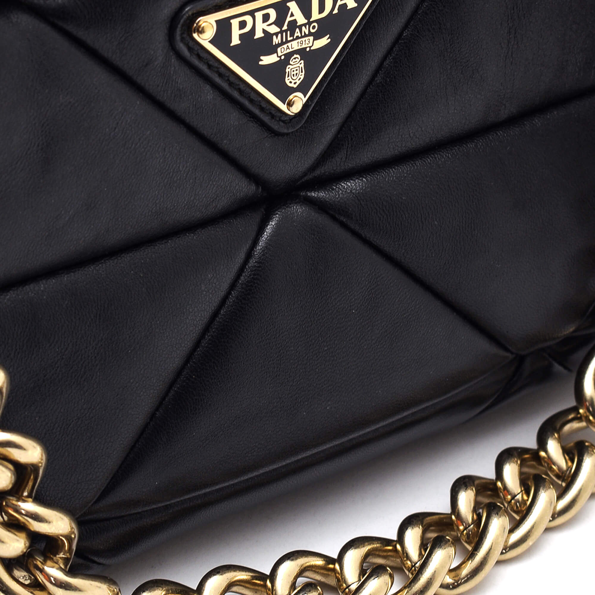 PRADA: System bag in patch nappa - Black