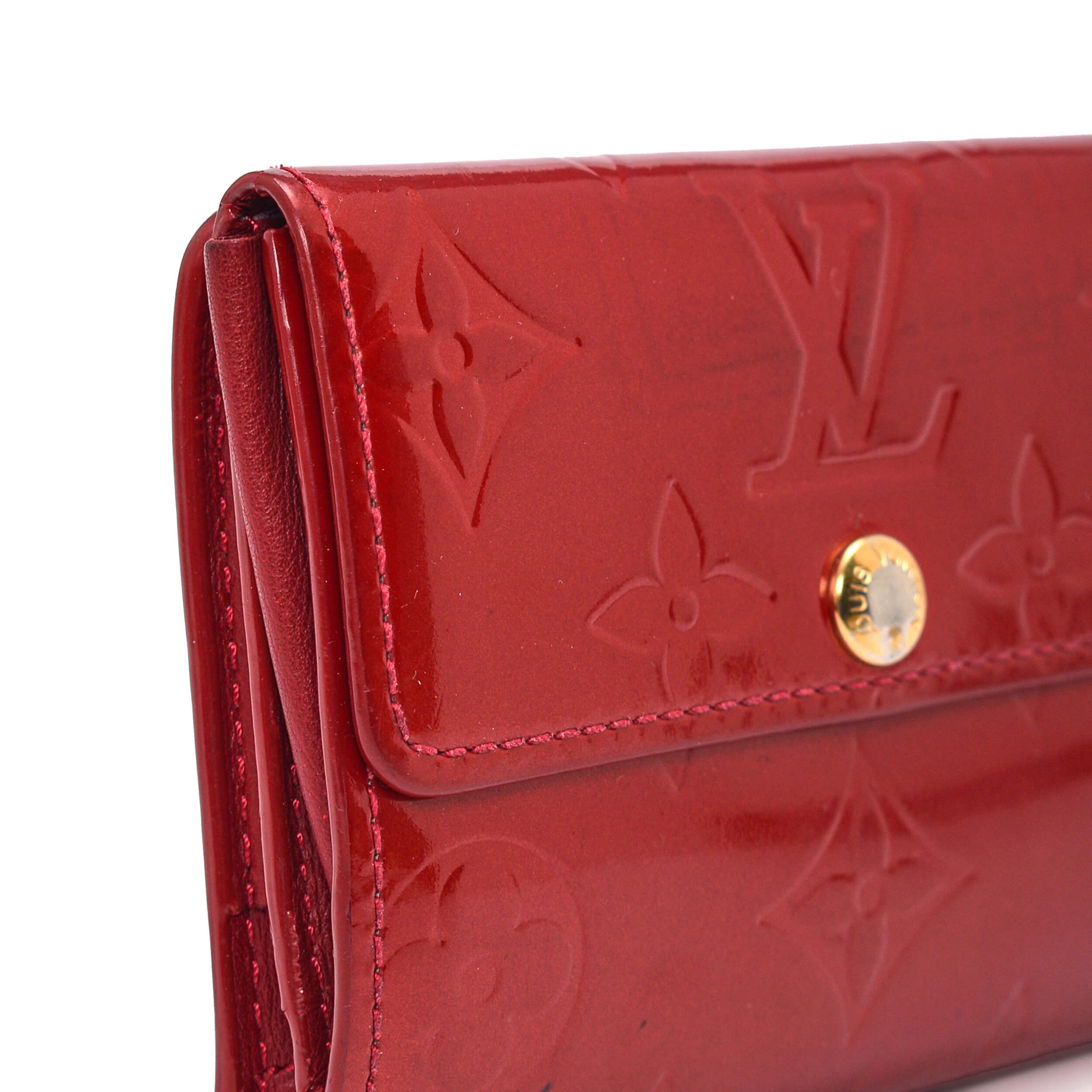 Louis Vuitton Red Monogram Vernis Chaine Wallet at Jill's Consignment