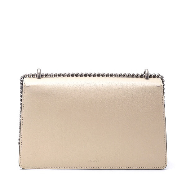 Gucci - Cream Calfskin Leather Dionysus Small Shoulder Bag